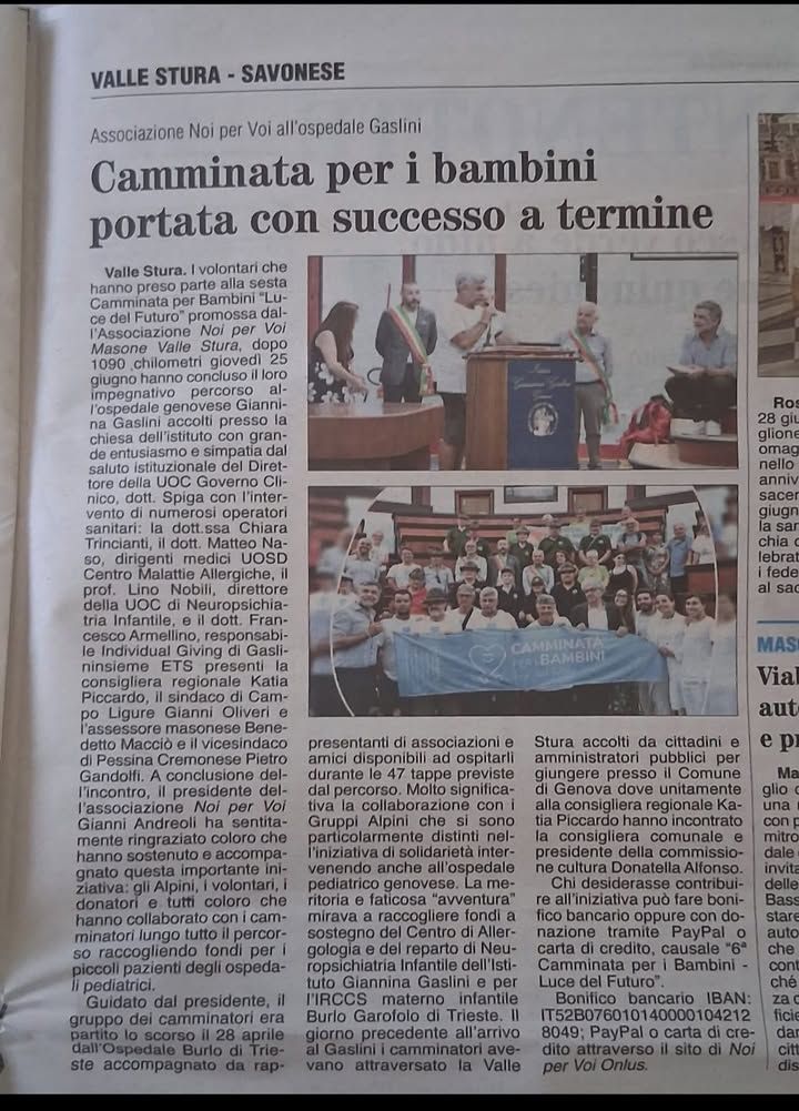 NOI PER VOI Masone Valle Stura